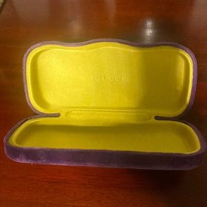Gucci purple velvet sunglasses case (used)